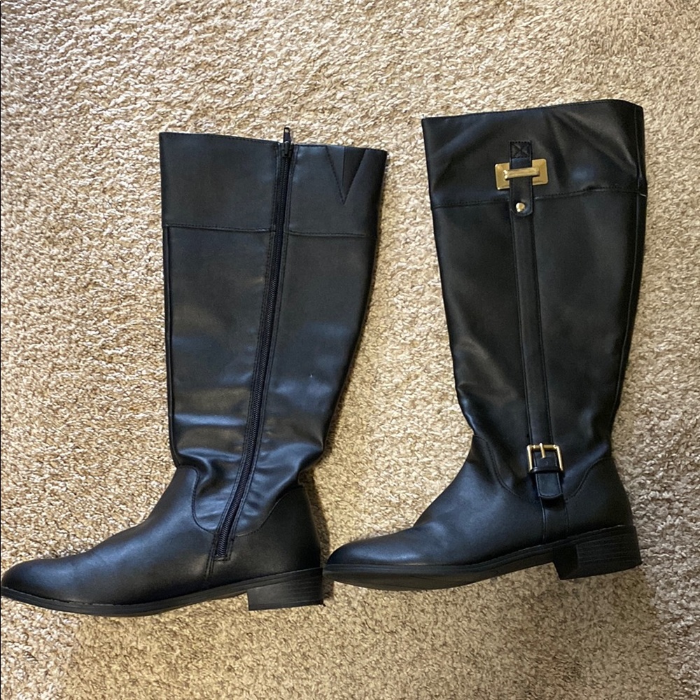 Black Knee-High Boots